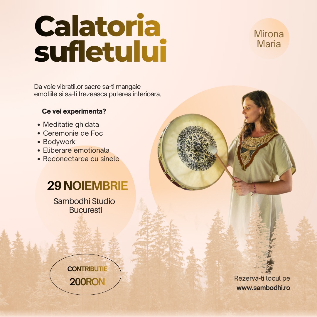 Eliberare psihosomatică cu toba șamanică și foc sacru