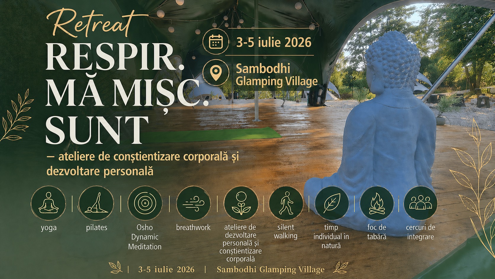 Respir. Mă mișc. Sunt. – Tabără de wellbeing unde conectarea începe din corp