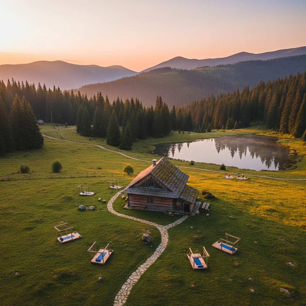 Retreat de Mindfulness și Yoga la Rucăr: Spațiu de Liniște și Prezență în Natură